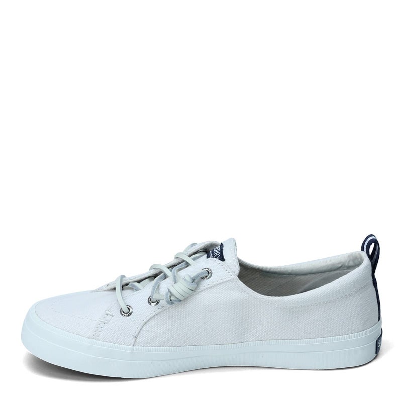Sperry Womens Crest Vibe Linen Sneaker, White, 9 - Image 5